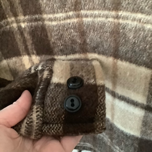 Vintage 1960's  Wool Mohair Button Up Flannel Coat - Picture 8 of 15